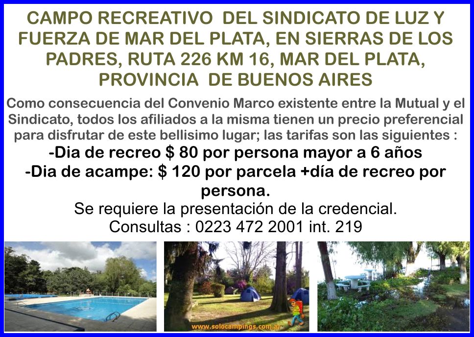 ¡¡Promos de la Mutual para 2017!!
